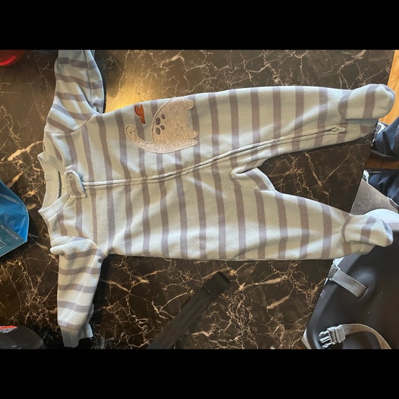 Stripped Carters fleece one piece - Picture 2 of 4